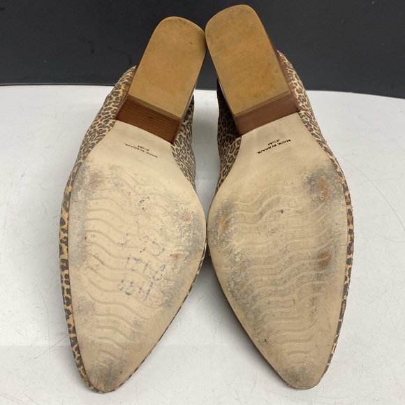 Able Local Global Rojas Leopard Print Heeled Mule Shoes Size 8.5M - Picture 14 of 17